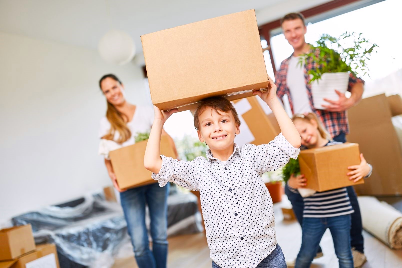 Haus und Wohnung kaufen Umzug Kinder